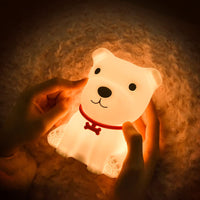 Cute Puppy Night Light Soft Silicone Lamp