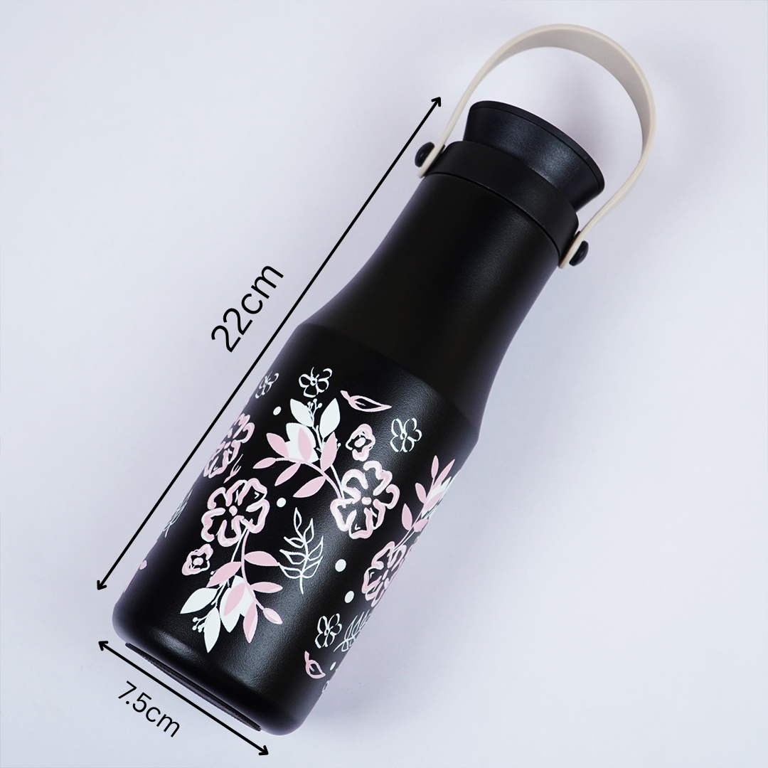 Floral Printed Stainless Steel Water Bottle