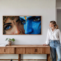 Shiv Parvati Close-Up Canvas Wall Art
