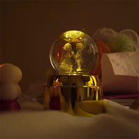 Crystal Ball LED Night Lamp with Warm Glow ( random design )