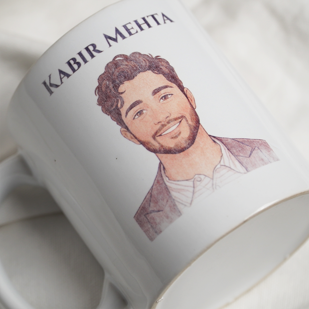 Sketch Face Print Personalized Mug
