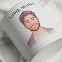 Sketch Face Print Personalized Mug