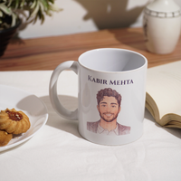 Sketch Face Print Personalized Mug