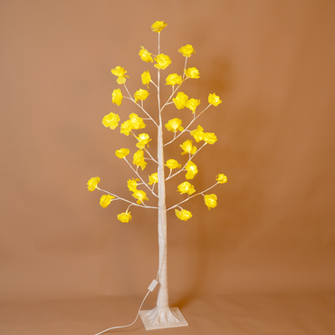 Rose Blossom Tree Light – Warm Yellow Flower Lamp