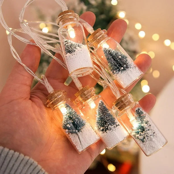 Christmas Wishing Bottle String Lights