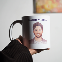 Sketch Face Print Personalized Mug