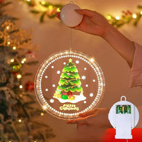 LED Christmas Suction Cup Window Lights – Festive Holiday Lights for Windows, Glass & Smooth Surfaces