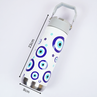 Blue Evil Eye Stainless Steel Water Bottle