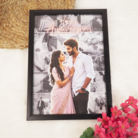 Personalized Happy Anniversary Photo Frame | Custom Couple Memory Frame