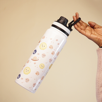 Space Theme Stainless Steel Water Bottle