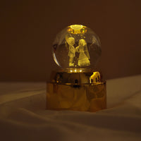 Crystal Ball LED Night Lamp with Warm Glow ( random design )
