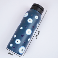 Evil Eye Print Stainless Steel Water Bottle