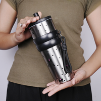 Bow Print Stainless Steel Insulated Tumbler with Straw & Carry Loop