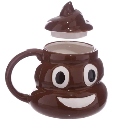 Poop Shape Mug With Lid