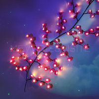 MEMORIES INSITE™BRANCH LIGHT PINK ROSE CHERRY BLOSSOM TREE BRANCH LIGHTING