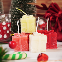 Pack of 4 Christmas Gift Box Candle