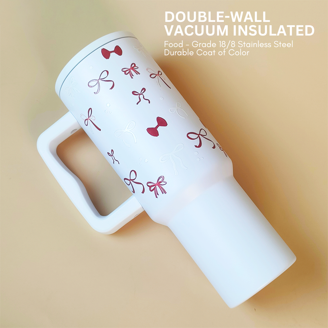 Christmas Red Bowies Tumbler