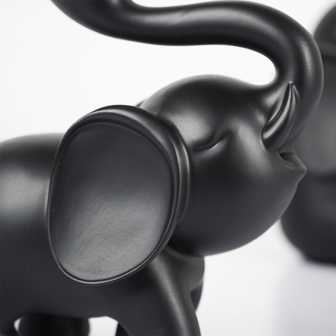 EleGlow™ Elephant Decor Showpiece – Modern Resin Art Sculpture with Light Accent set