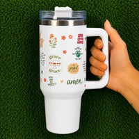 White Stainless Steel Travel Mug