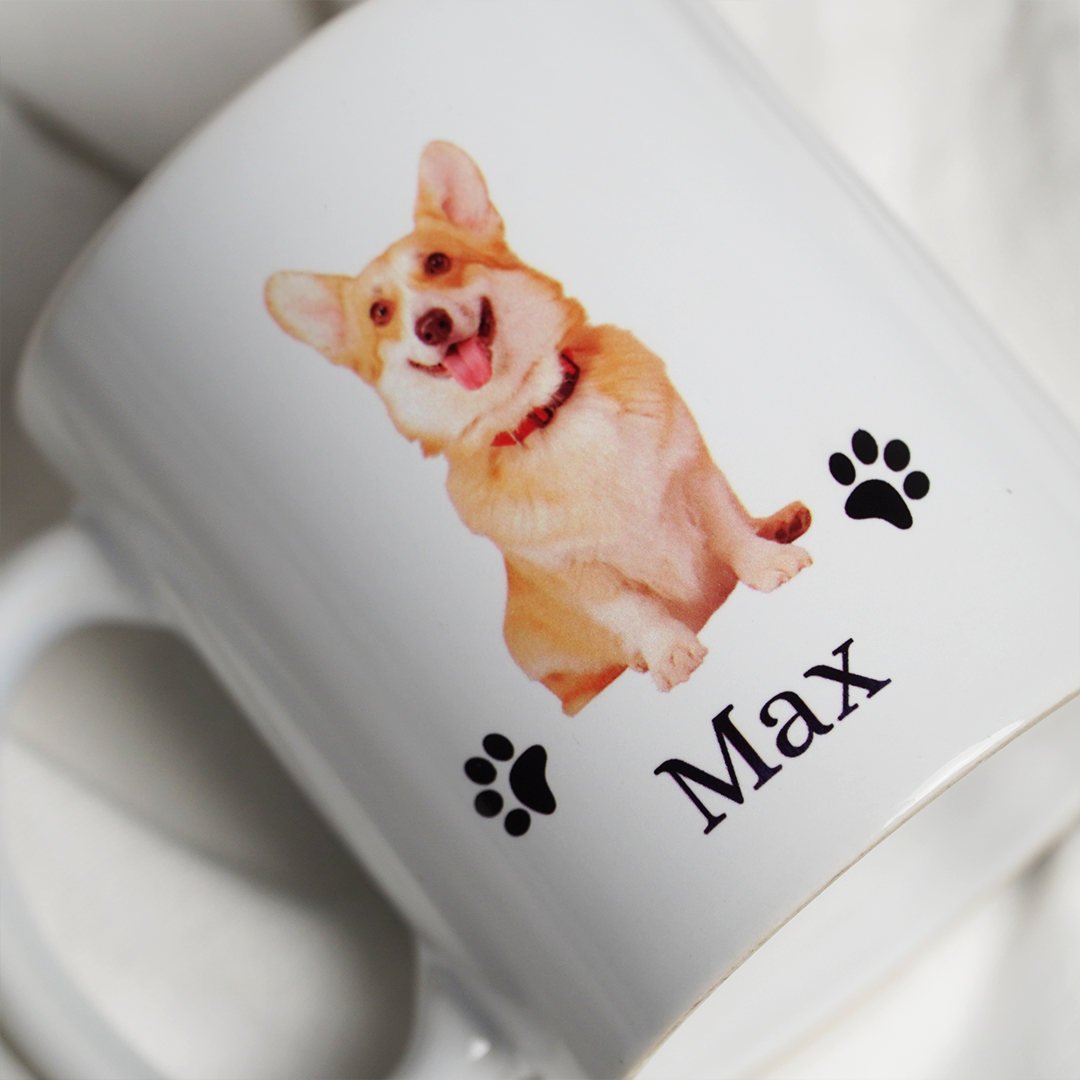 PawPrint Personalized Mug – Custom Pet Photo Mug