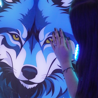 Wolf Neon LED Wall Light – Acrylic Neon Sign | Modern Animal Wall Décor