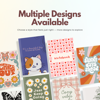 Cute Heart Pattern Notebook | Aesthetic Pink Checkered Journal for Notes, Planning & Daily Writing