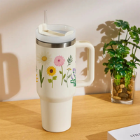 FloraCup™ Tumbler with Straw & Lid