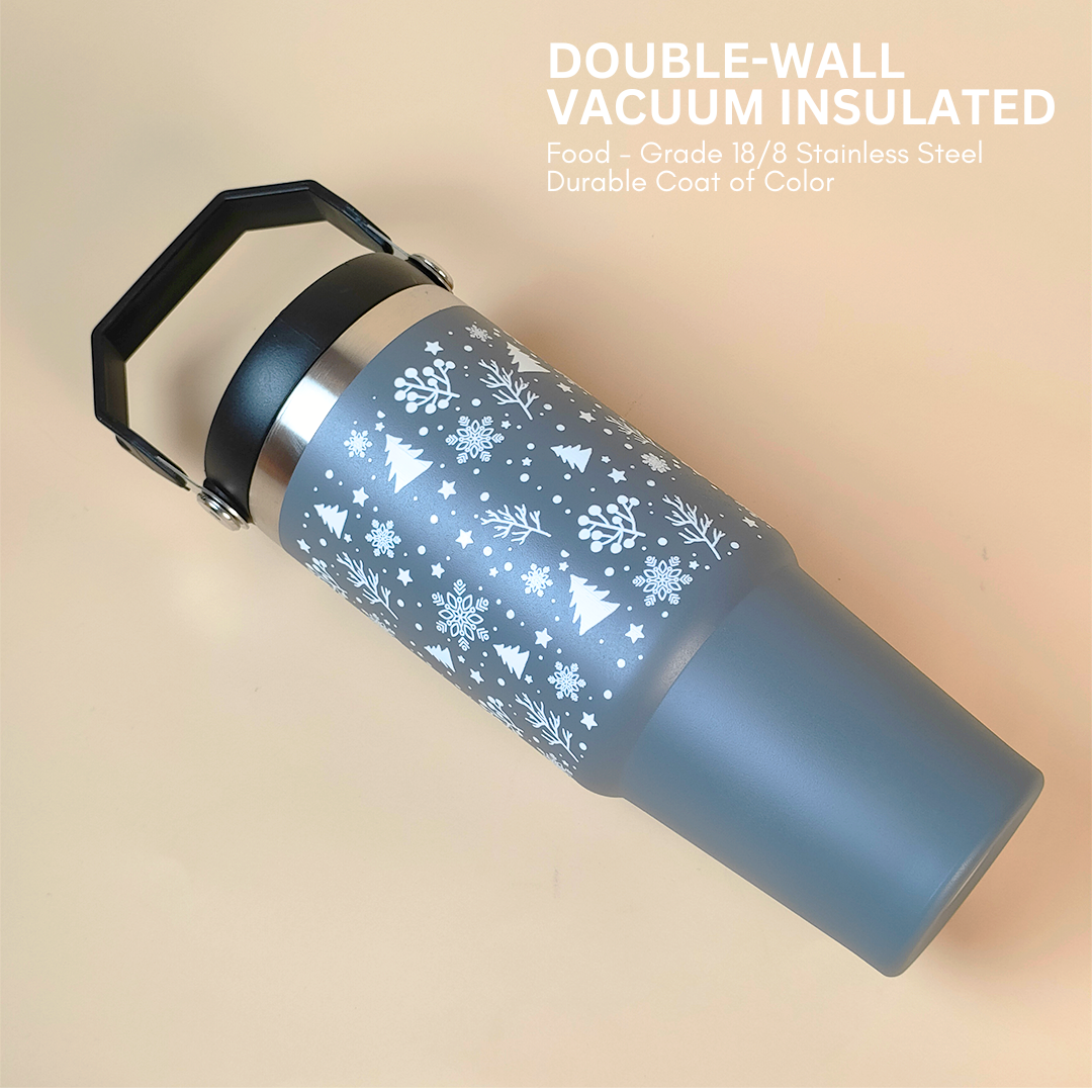 Snow Forest Winter Tumbler