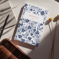 Journal 2026 | Blue Floral Aesthetic Daily Notebook