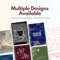 Daily Journal 2026 | Antique Style Black Writing Diary