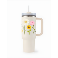 FloraCup™ Tumbler with Straw & Lid