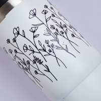 FleurFlow™ Flipstraw Tumbler with Straw & Lid