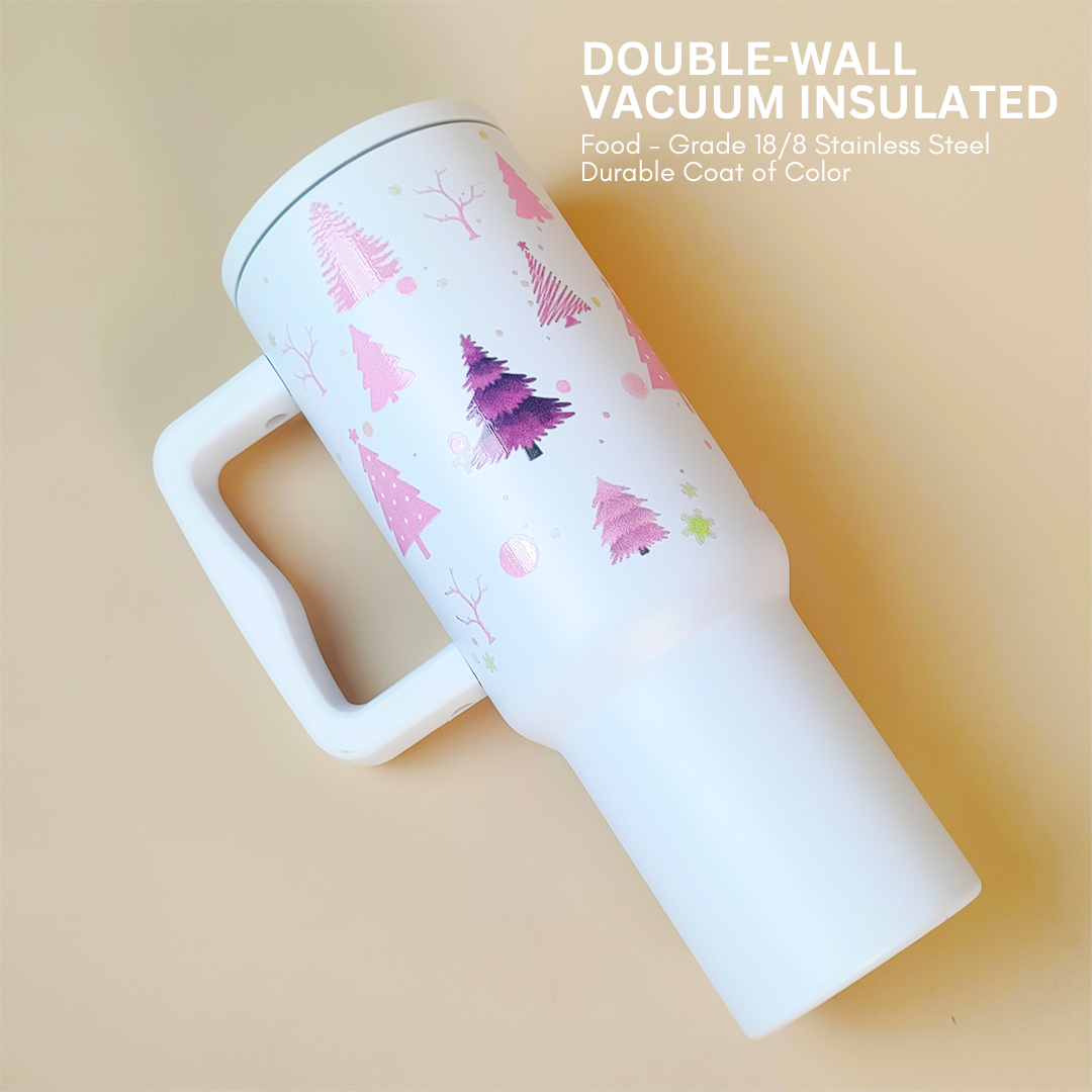 Christmas Forest Themed Tumbler