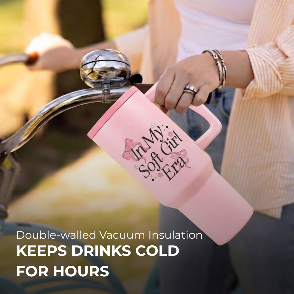 Soft Girl Era Tumbler – Leak-Proof & Stylish