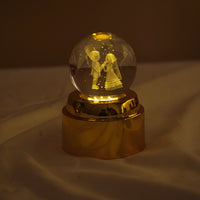 Crystal Ball LED Night Lamp with Warm Glow ( random design )