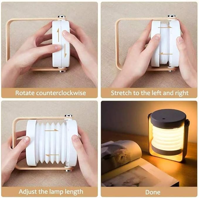 4-in-1 Collapsable Foldable Table Lamp