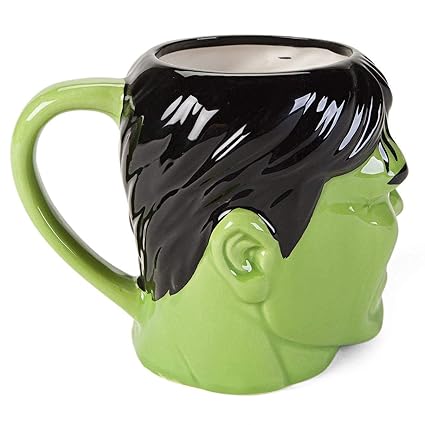 3D Hulk Ceramic Coffee Mug, The Hulk Super Hero Green Mug, Avenger Ceramic Mug, Birthday Gift Mug 450 ml