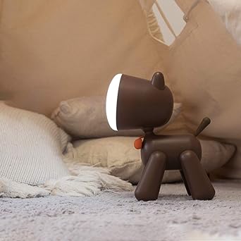 Cute Puppy Shape Lamp Animal LED Night Light Adjustable Brightness & Children's Eye Care Night light