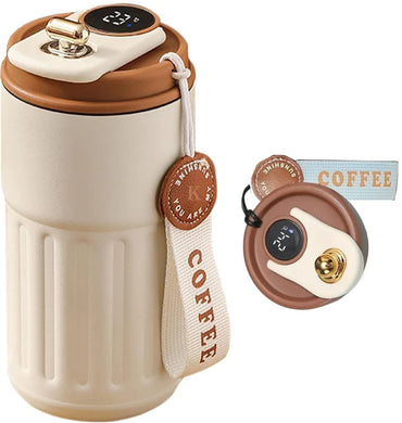 Smart Temperature Display Coffee Mug – Stylish & Portable