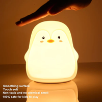 Cute Penguin Silicone Touch Lamp