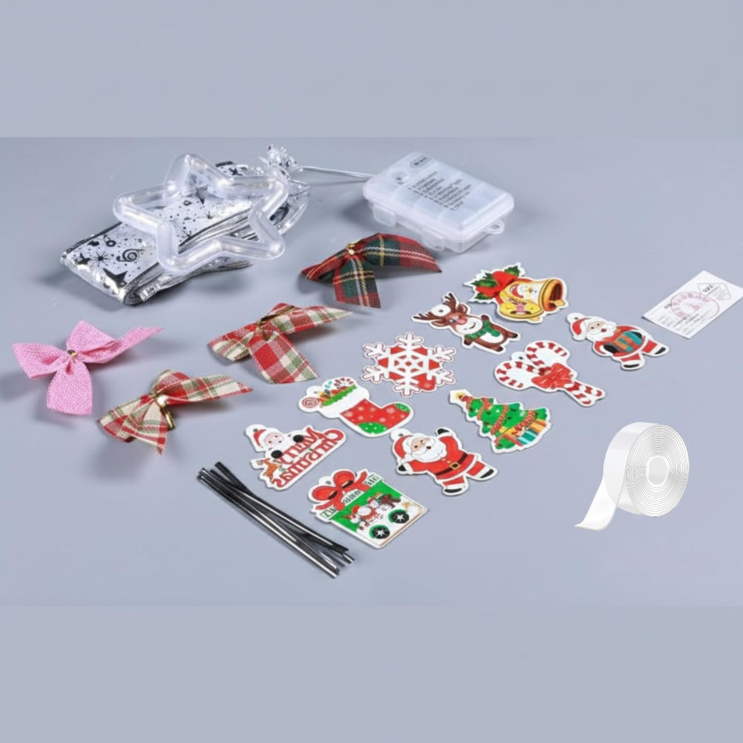 Christmas Decor Ribbon with LED Lights