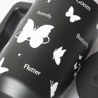 Butterfly Noir Papillon Tumbler — Leakproof & Insulated (Black)