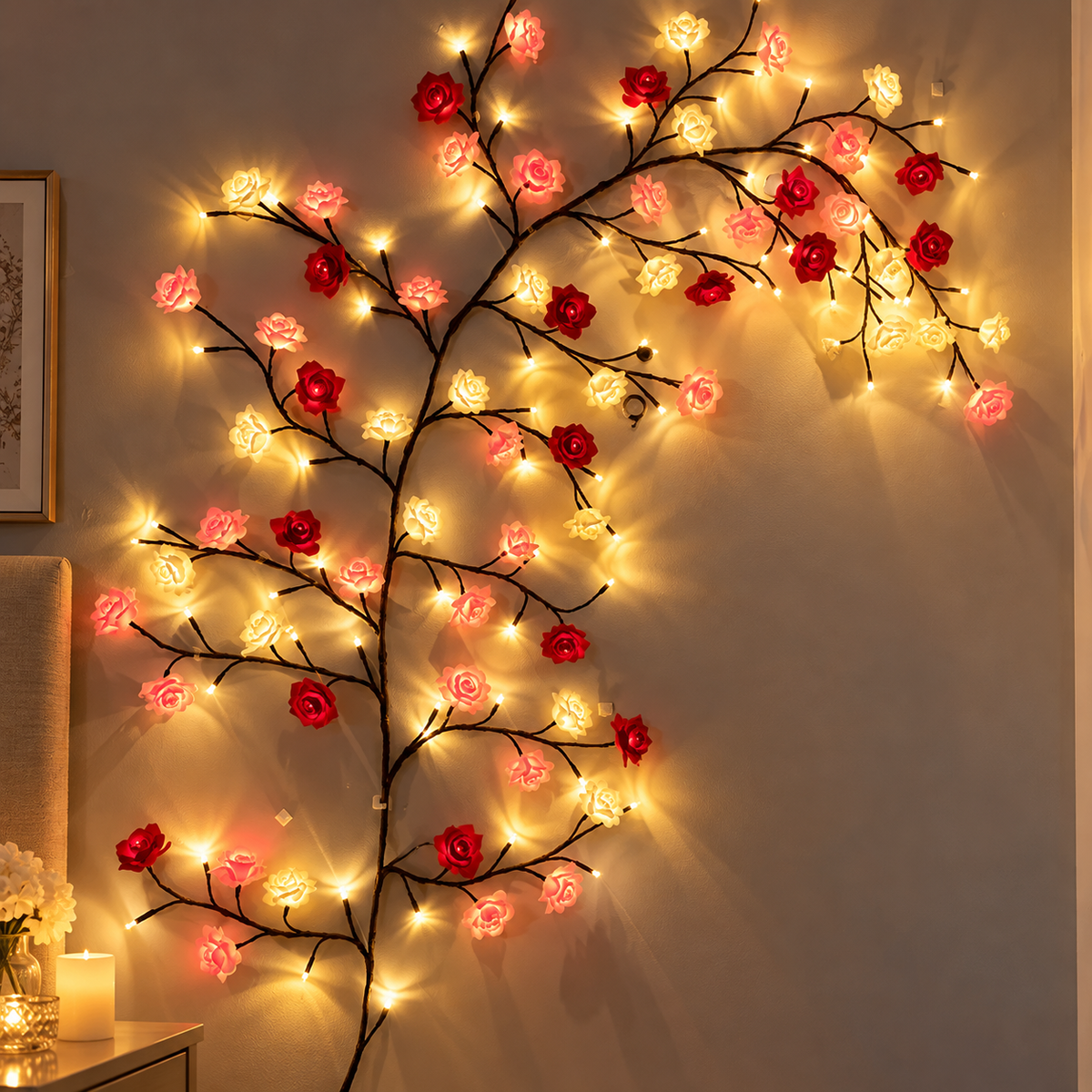 MEMORIES INSITE® BRANCHLIGHT ROSE  CHERRY BLOSSOM TREE BRANCH LIGHTING
