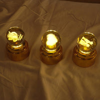 Crystal Ball LED Night Lamp with Warm Glow ( random design )