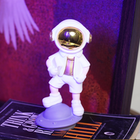 SpaceVibe™ Astronaut Figurine Modern Resin Showpiece with Golden Helmet