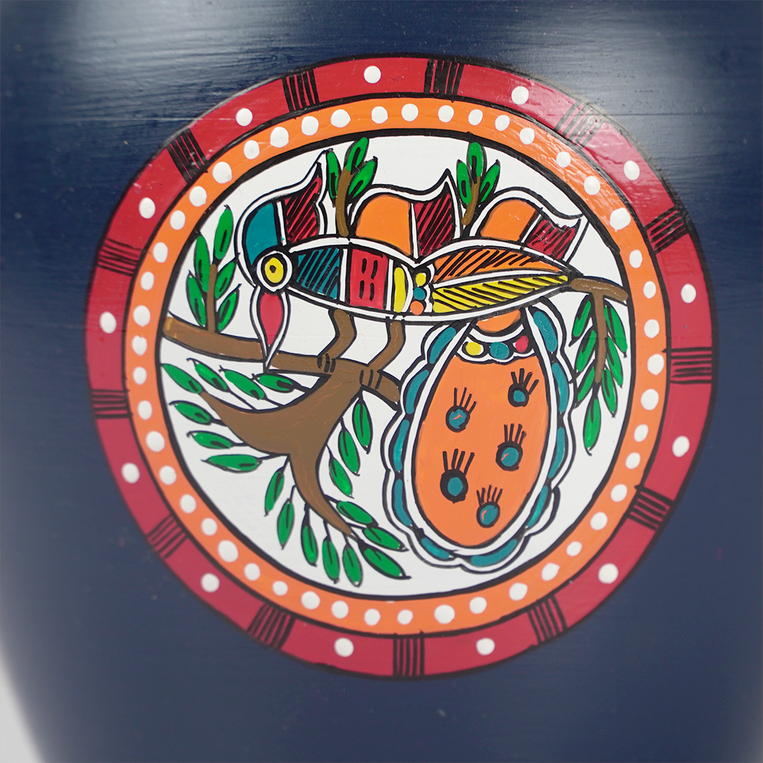 Sunset Tribe Table Lamp – Handpainted Ethnic Decor Light