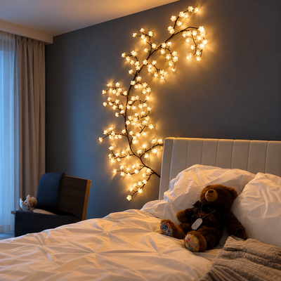 BRANCHLIGHT® WHITE CHERRY BLOSSOM TREE BRANCH LIGHTING