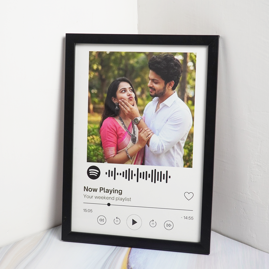Personalized Spotify Photo Frame | Custom Music Plaque with Photo