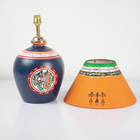Sunset Tribe Table Lamp – Handpainted Ethnic Decor Light