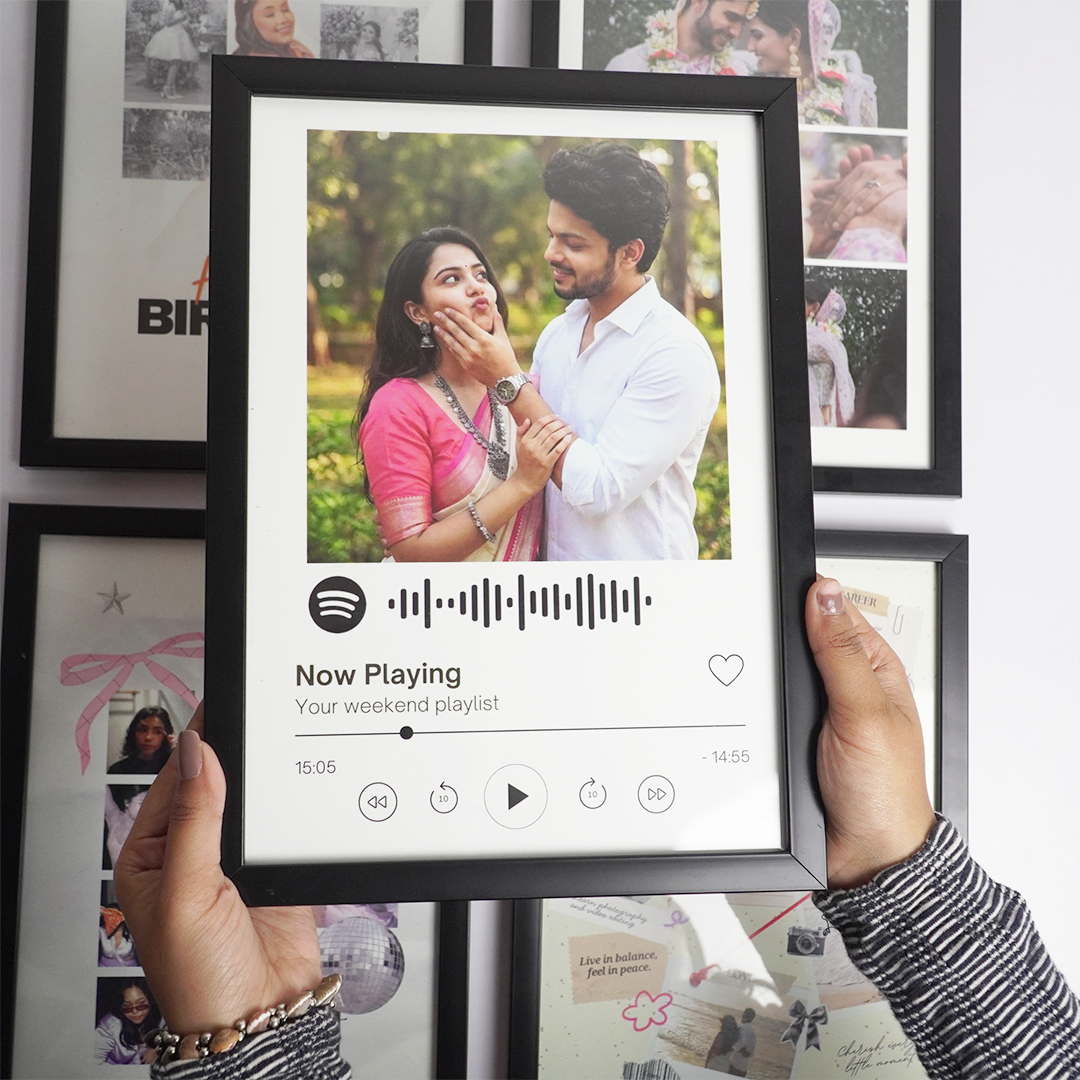 Personalized Spotify Photo Frame | Custom Music Plaque with Photo